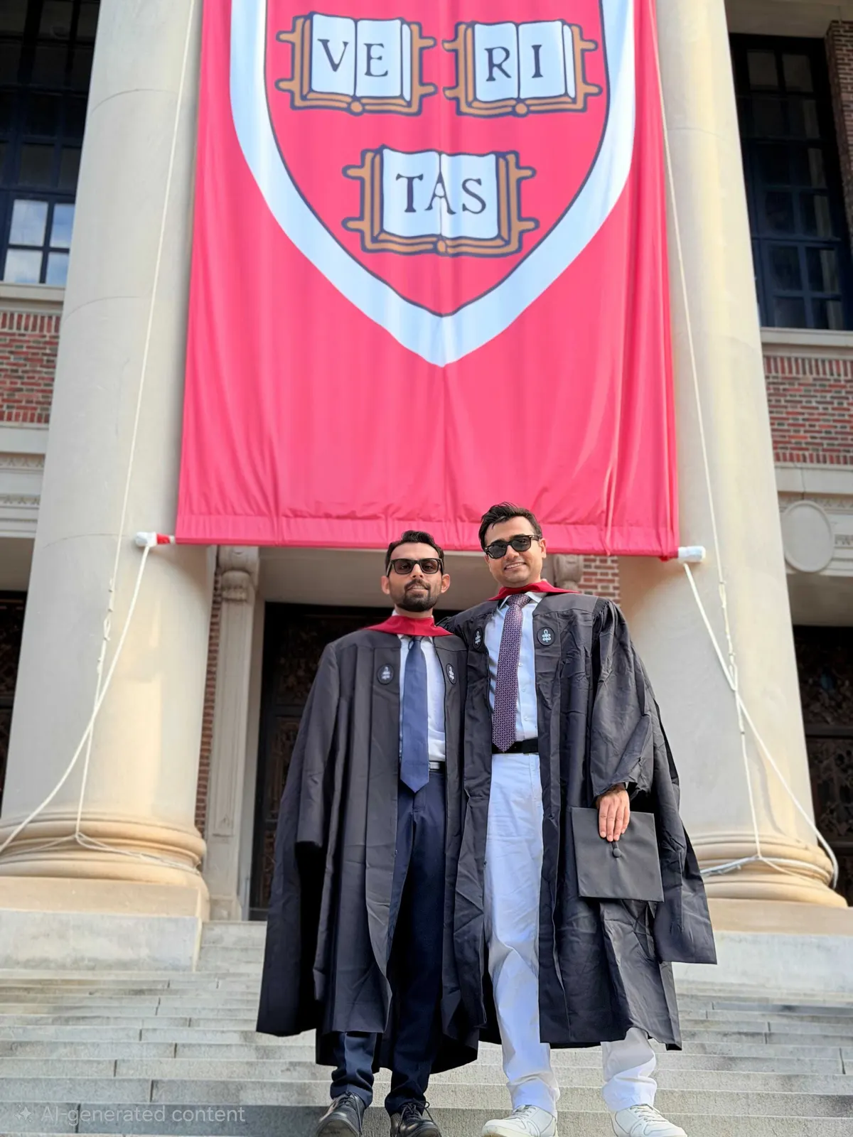 Gradnaut co-founders Hassan Ahmed and Mehmood Ahmed at their graduation